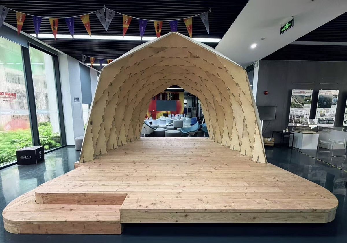 Timber pavilion build
